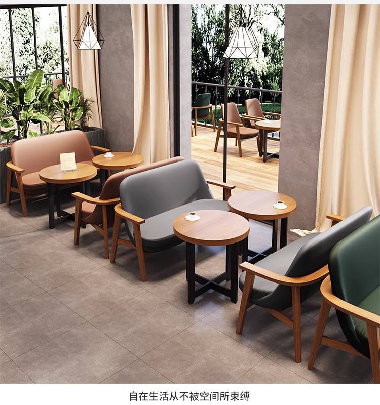 Modern PU Leather Restaurant Dining Set - 图片 8