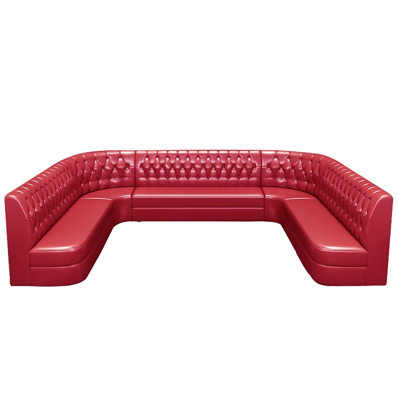 Bespoke Bar Night Club Furniture Sectional Leather Sofa Set - 图片 4