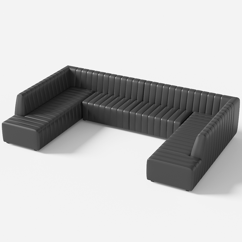 Bespoke Bar Night Club Furniture Sectional Leather Sofa Set - 图片 5