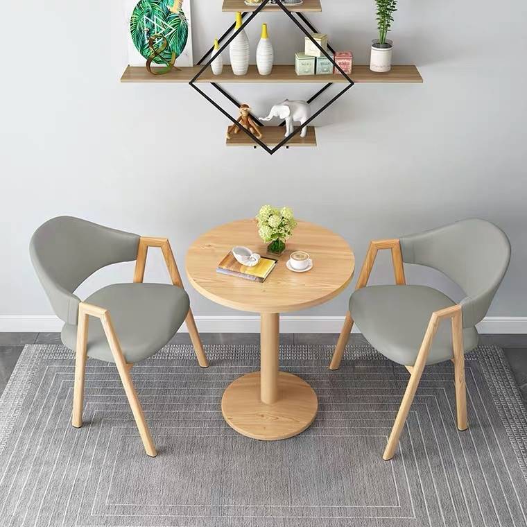 Custom Commercial Restaurant Wood and Leather Chair - 图片 3