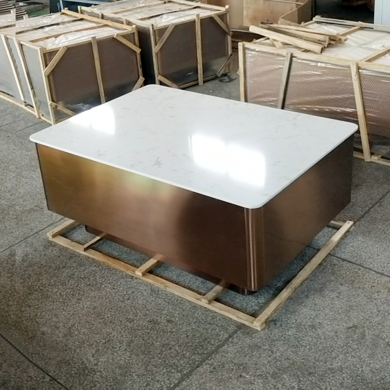 Modern LED Glow Stainless Steel Tables Stools for Hookah Venues - 图片 9