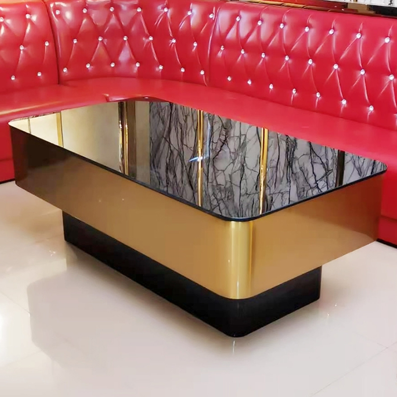 Modern LED Glow Stainless Steel Tables Stools for Hookah Venues - 图片 8